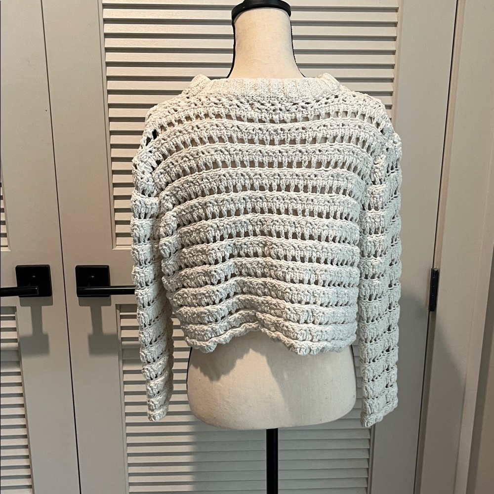 Free People Cream Knit Sweater - Picture 5 of 7
